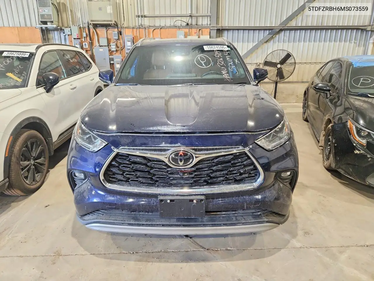2021 Toyota Highlander Platinum VIN: 5TDFZRBH6MS073559 Lot: 59624596