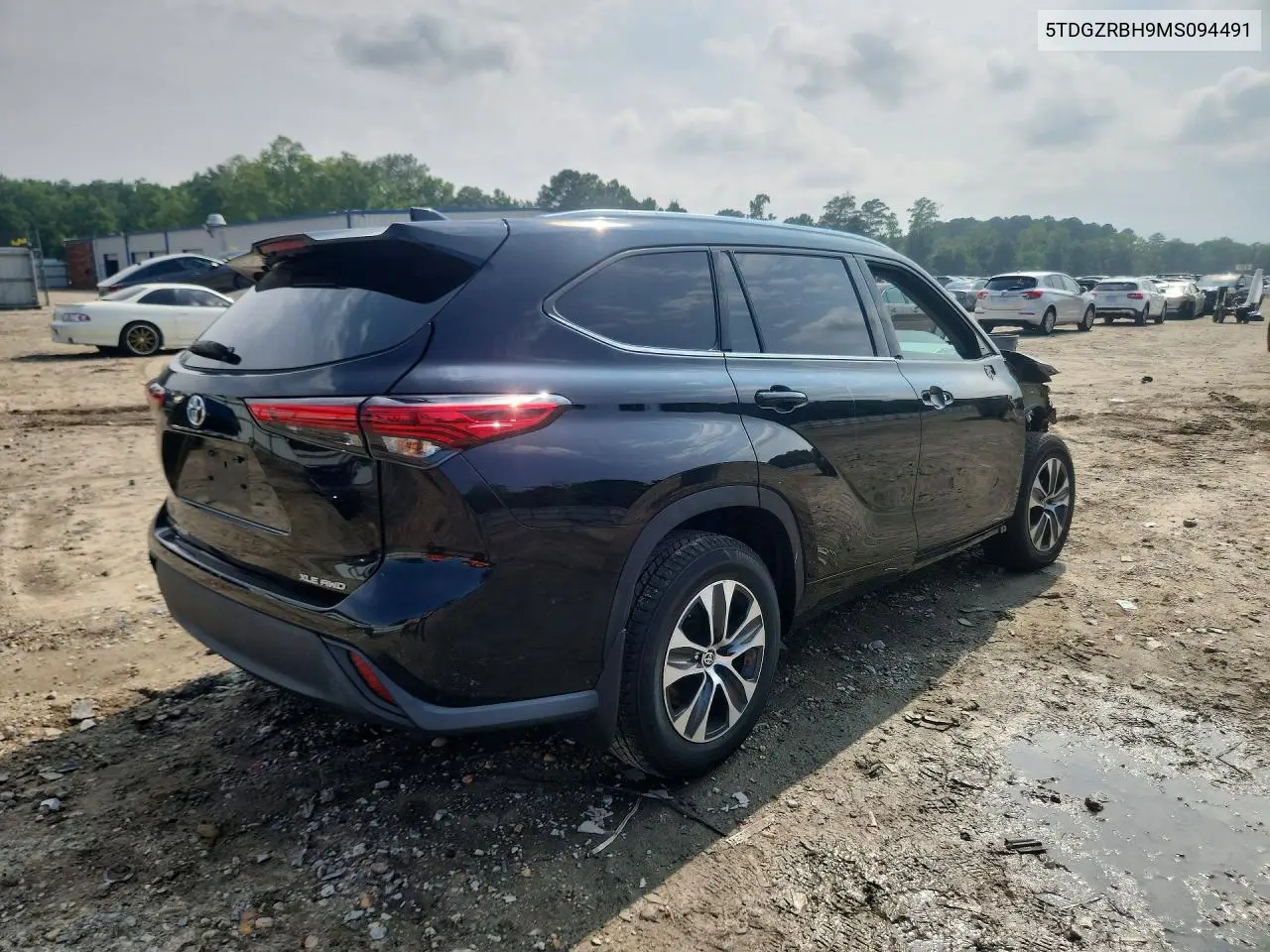 2021 Toyota Highlander Xle VIN: 5TDGZRBH9MS094491 Lot: 60649496