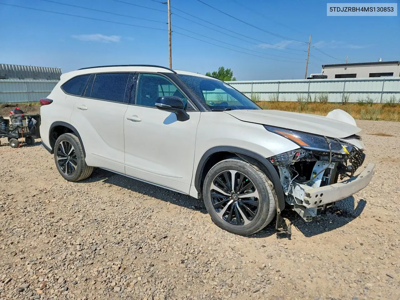 2021 Toyota Highlander Xse VIN: 5TDJZRBH4MS130853 Lot: 60974226