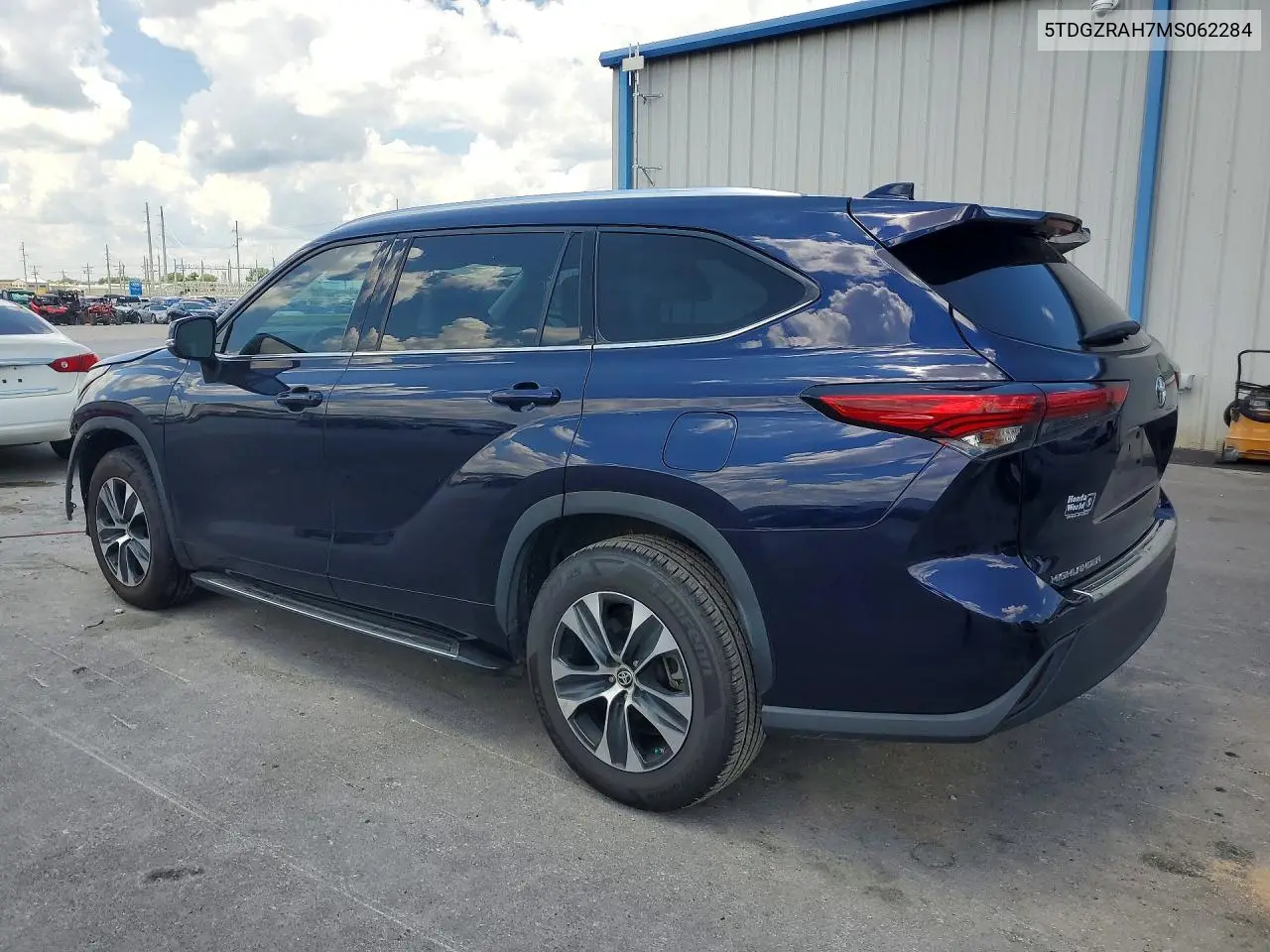 2021 Toyota Highlander Xle VIN: 5TDGZRAH7MS062284 Lot: 61028606