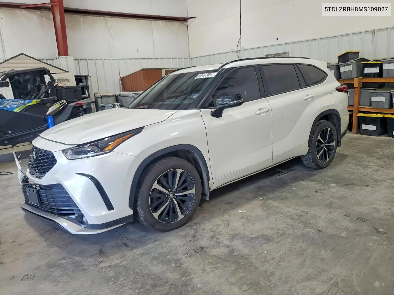 2021 Toyota Highlander Xse VIN: 5TDLZRBH8MS109027 Lot: 61423096