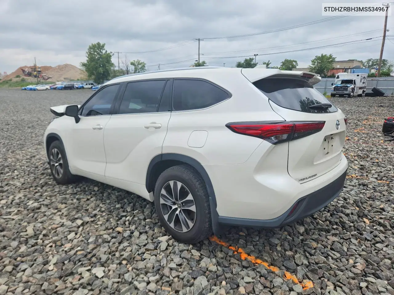 2021 Toyota Highlander Xle VIN: 5TDHZRBH3MS534967 Lot: 61436796