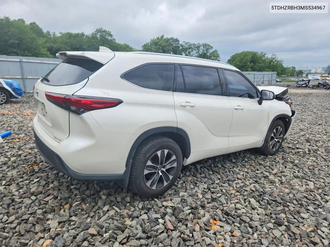 2021 Toyota Highlander Xle VIN: 5TDHZRBH3MS534967 Lot: 61436796