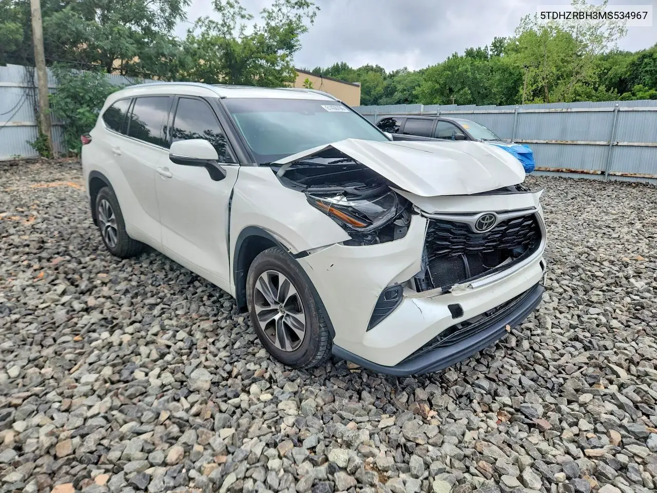 2021 Toyota Highlander Xle VIN: 5TDHZRBH3MS534967 Lot: 61436796
