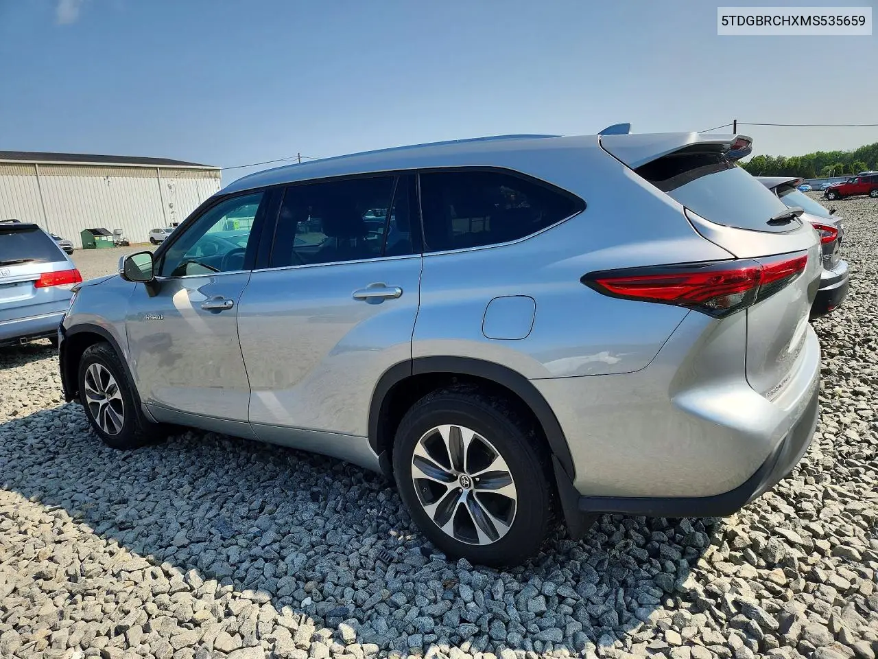 2021 Toyota Highlander Hybrid Xle VIN: 5TDGBRCHXMS535659 Lot: 61593056