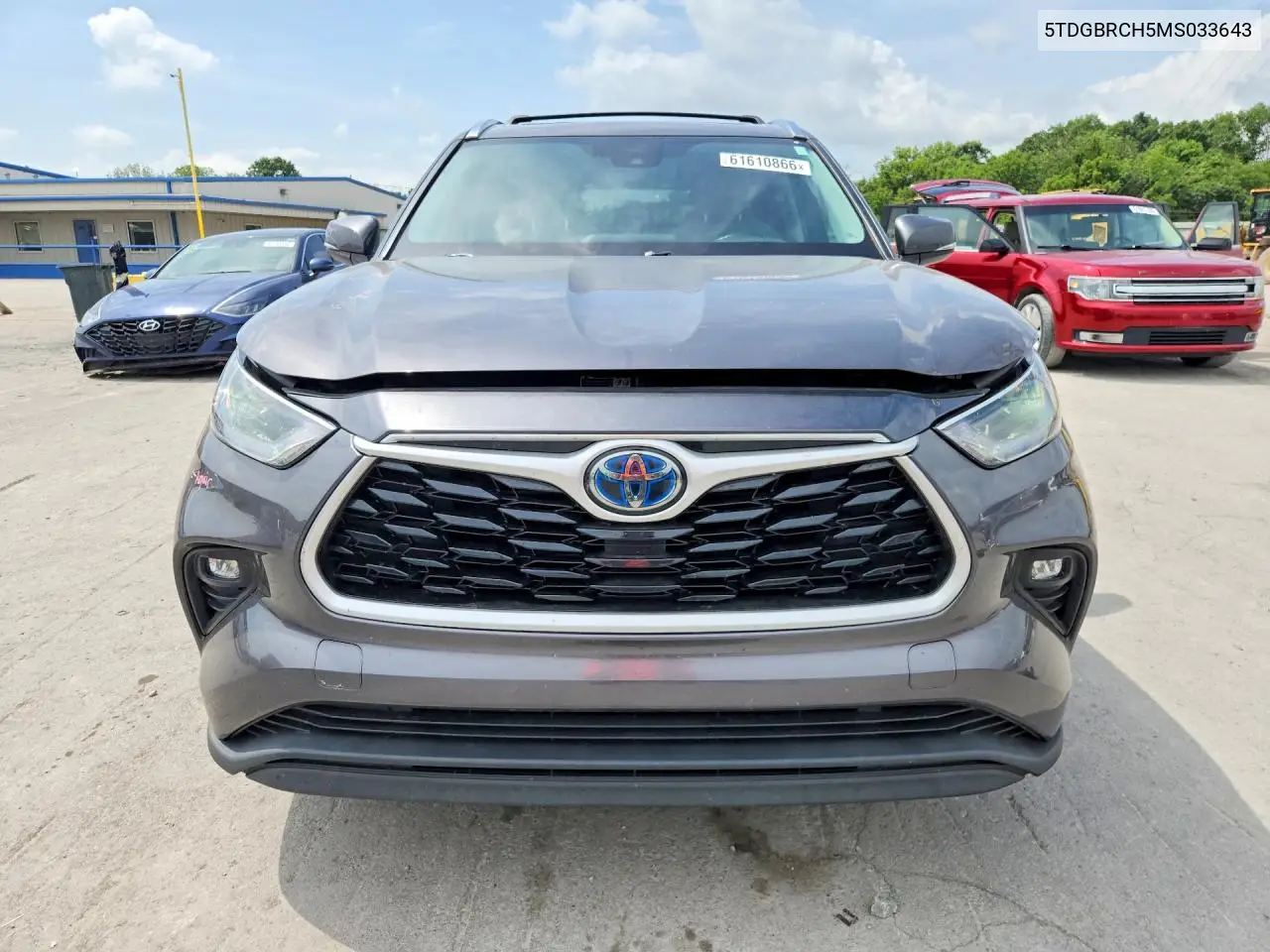 2021 Toyota Highlander Hybrid Xle VIN: 5TDGBRCH5MS033643 Lot: 61610866