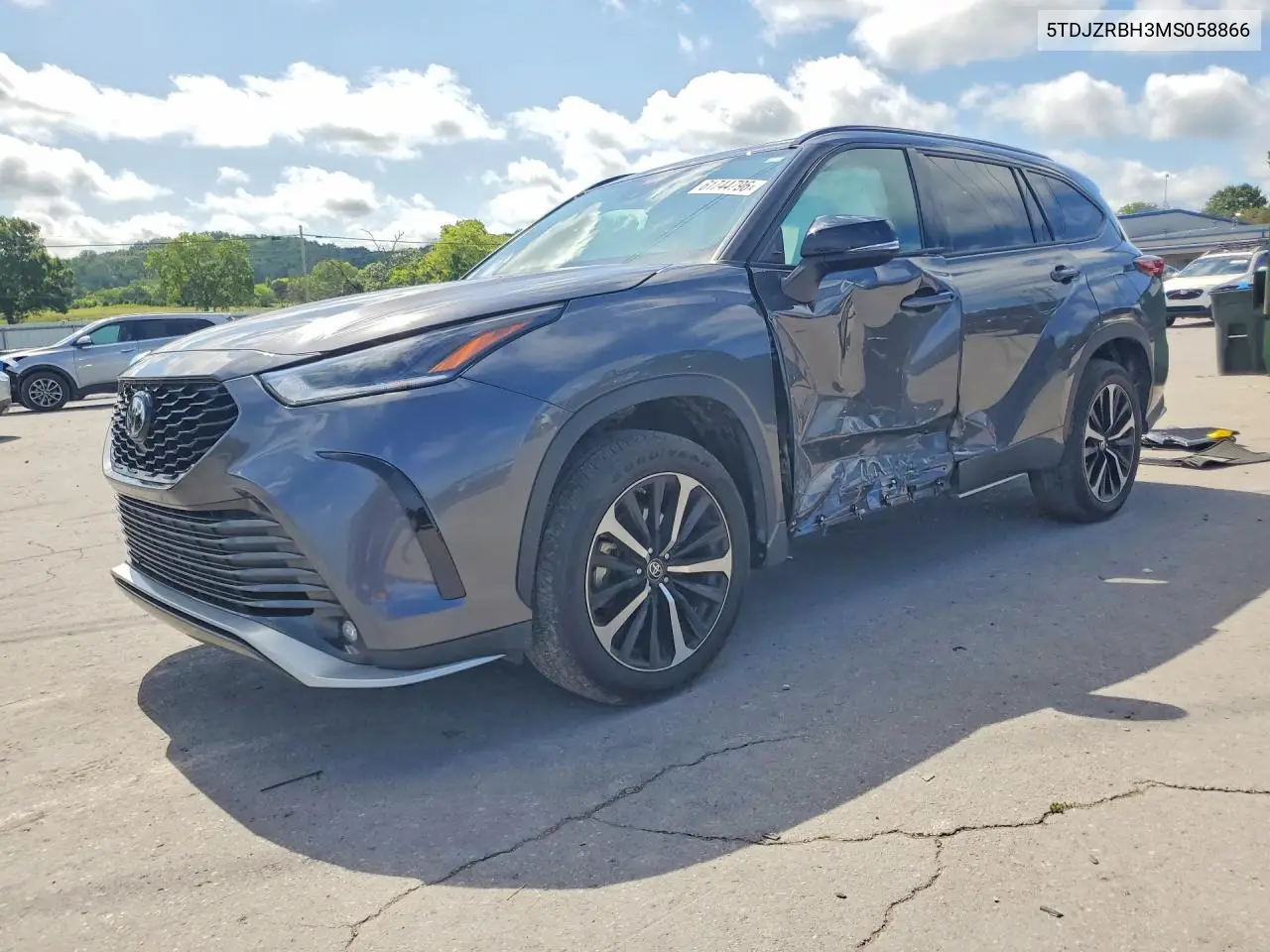 2021 Toyota Highlander Xse VIN: 5TDJZRBH3MS058866 Lot: 61744796