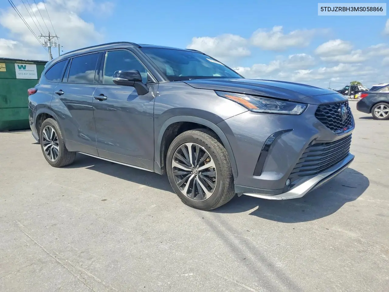 2021 Toyota Highlander Xse VIN: 5TDJZRBH3MS058866 Lot: 61744796