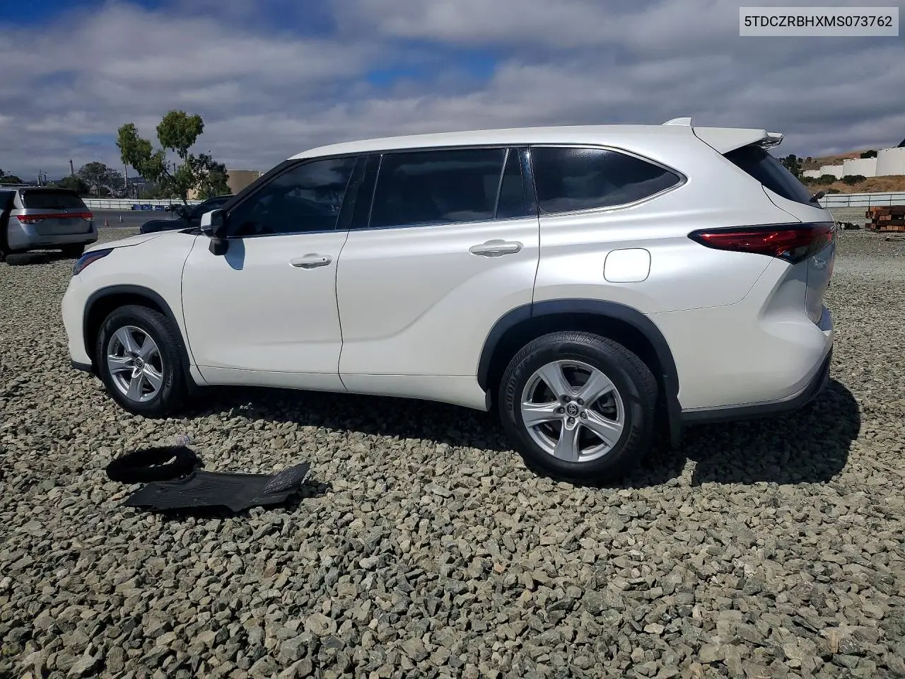 2021 Toyota Highlander L VIN: 5TDCZRBHXMS073762 Lot: 61988976
