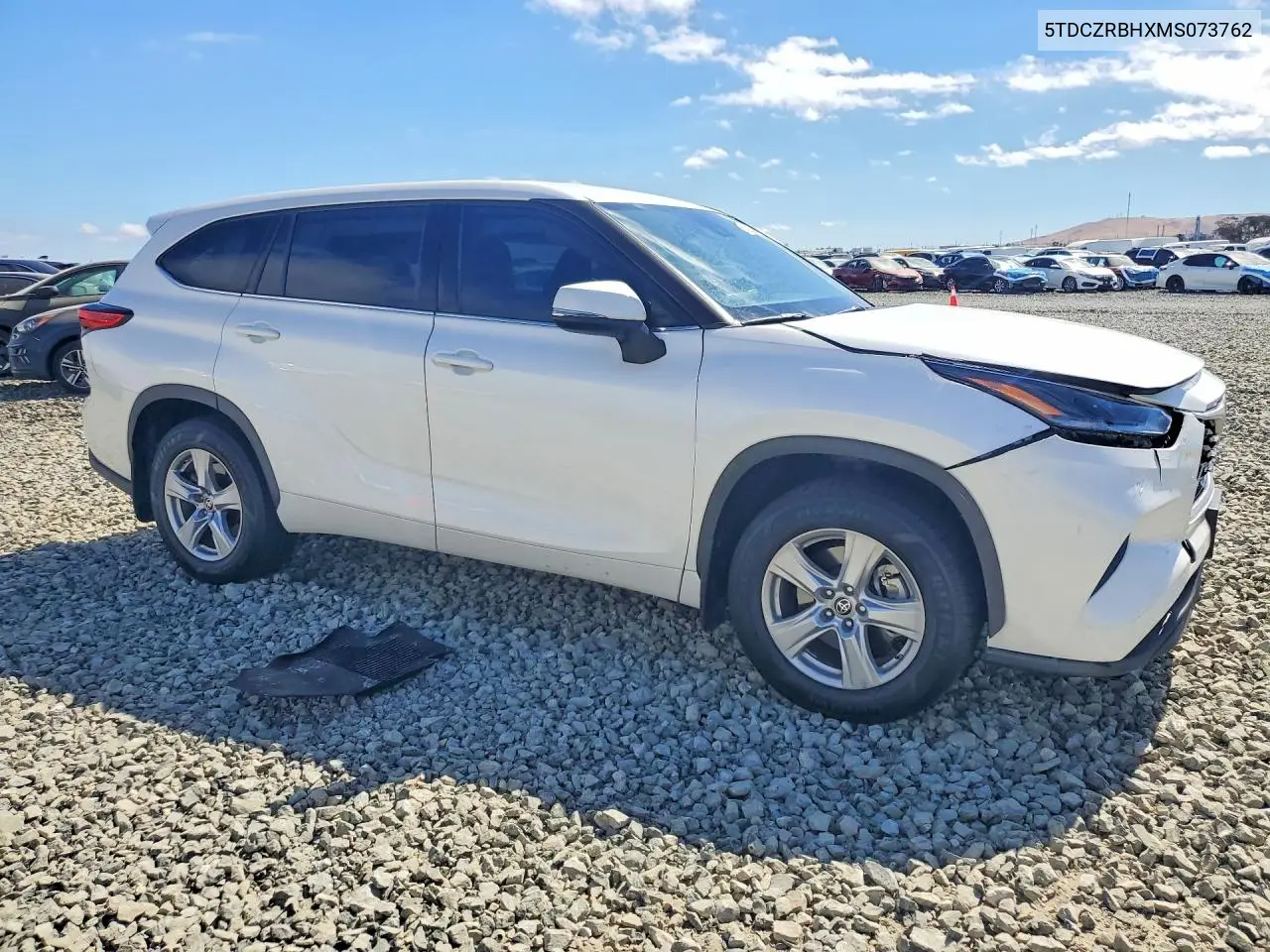 2021 Toyota Highlander L VIN: 5TDCZRBHXMS073762 Lot: 61988976
