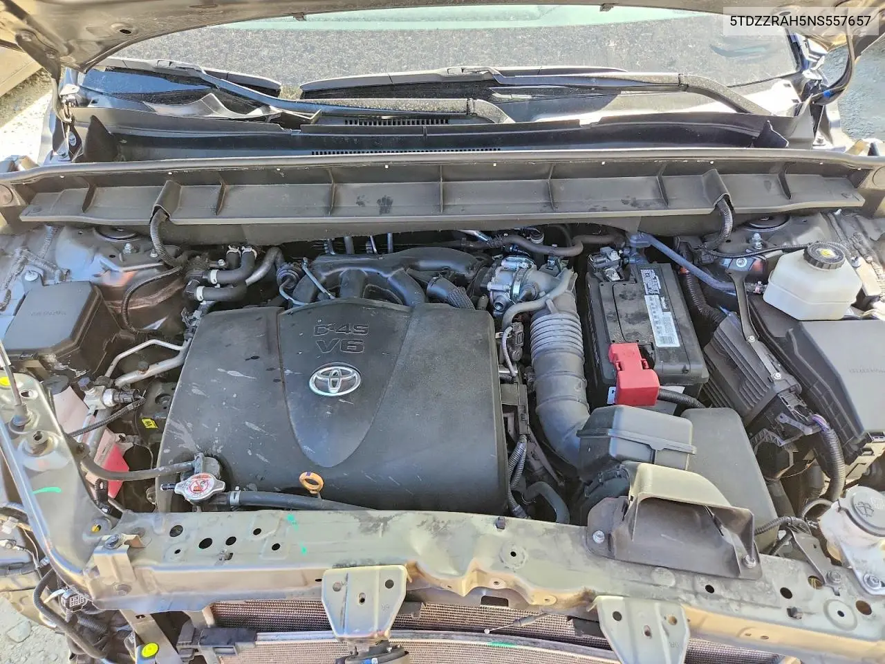 2022 Toyota Highlander Le VIN: 5TDZZRAH5NS557657 Lot: 57253526