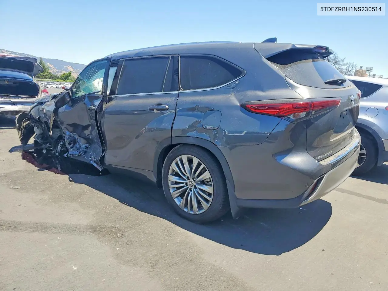 2022 Toyota Highlander Platinum VIN: 5TDFZRBH1NS230514 Lot: 57748936