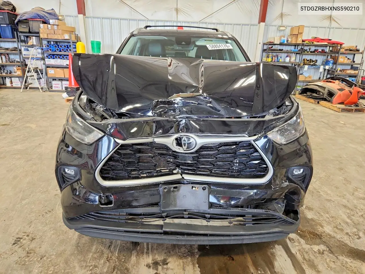 2022 Toyota Highlander Xle VIN: 5TDGZRBHXNS590210 Lot: 58804176