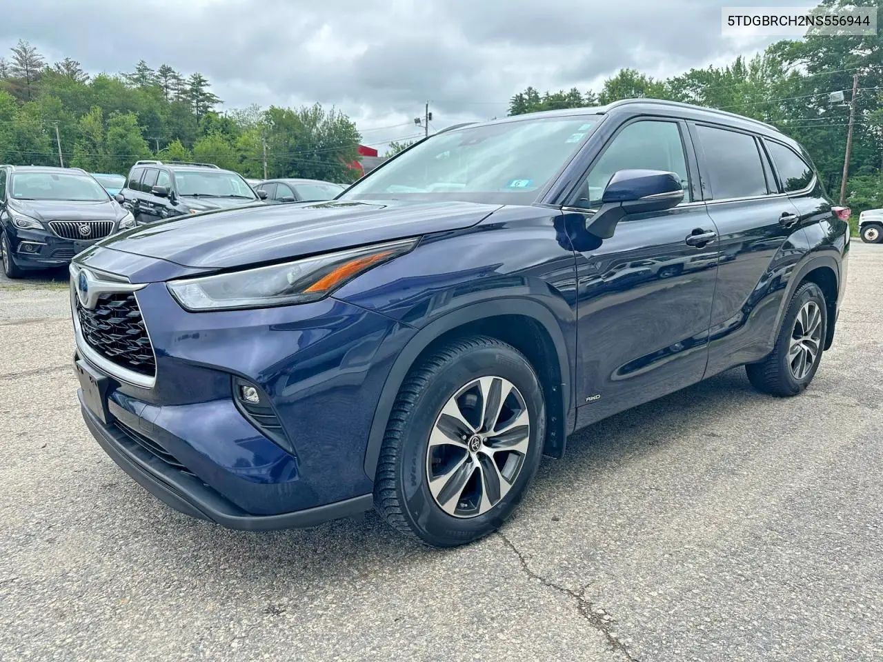 2022 Toyota Highlander Hybrid Xle VIN: 5TDGBRCH2NS556944 Lot: 58985326