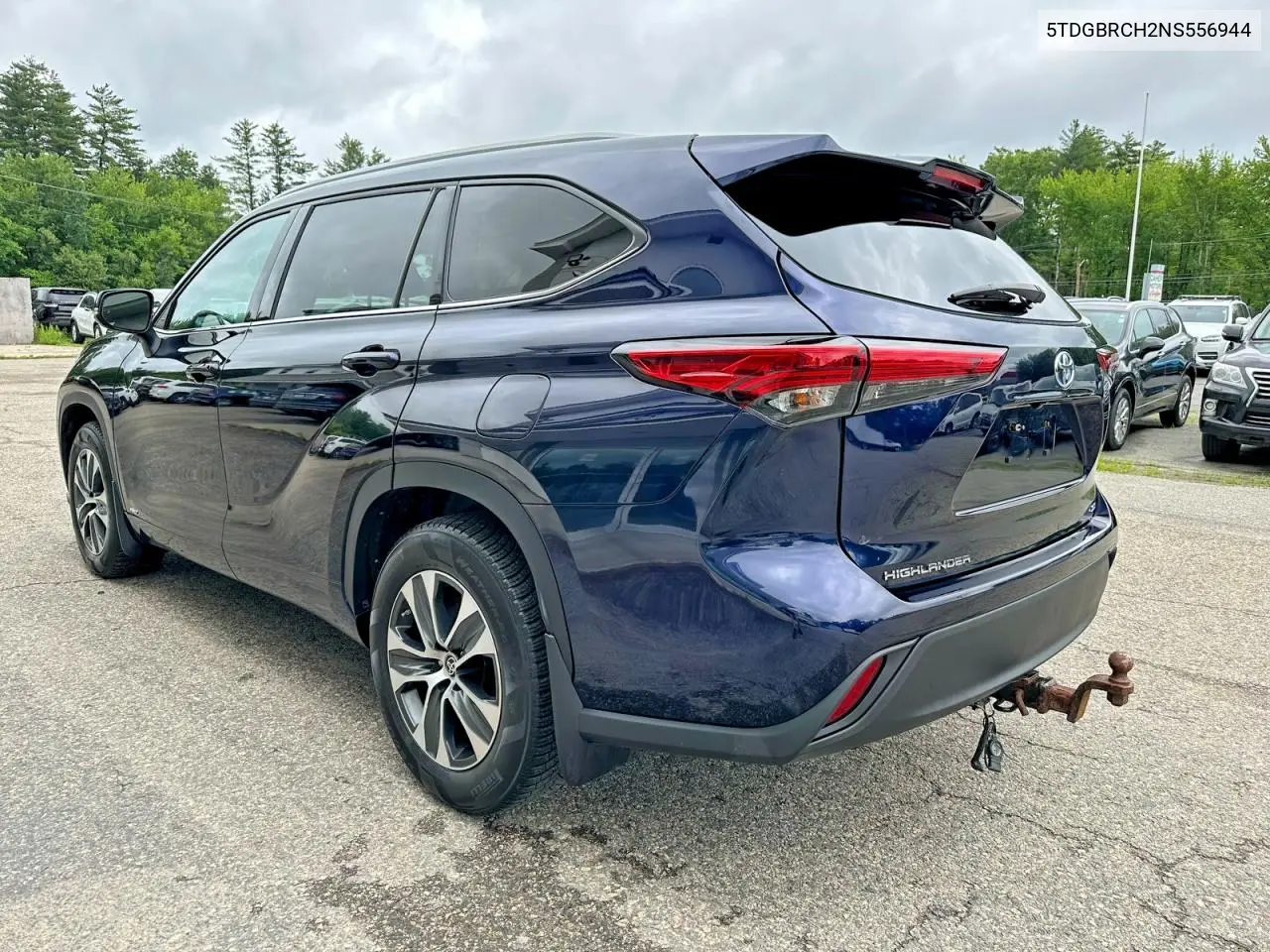 2022 Toyota Highlander Hybrid Xle VIN: 5TDGBRCH2NS556944 Lot: 58985326