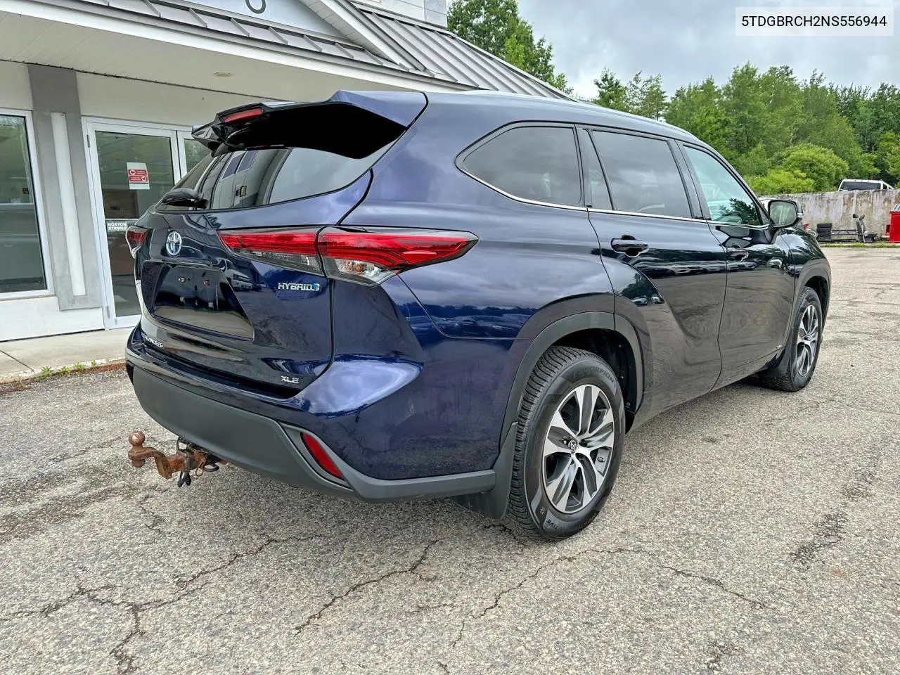 2022 Toyota Highlander Hybrid Xle VIN: 5TDGBRCH2NS556944 Lot: 58985326