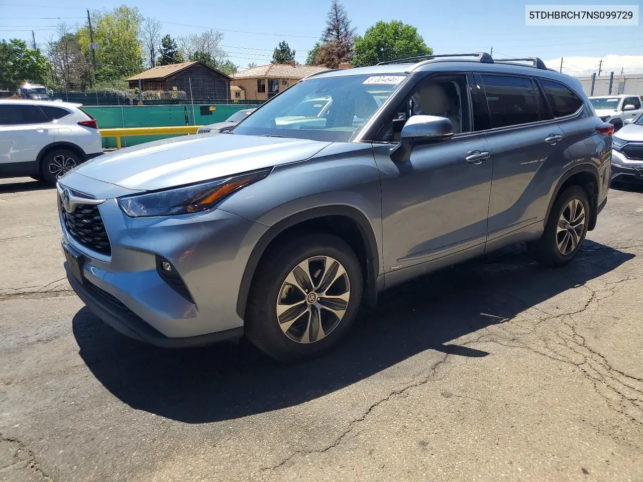 2022 Toyota Highlander Hybrid Xle VIN: 5TDHBRCH7NS099729 Lot: 61004646