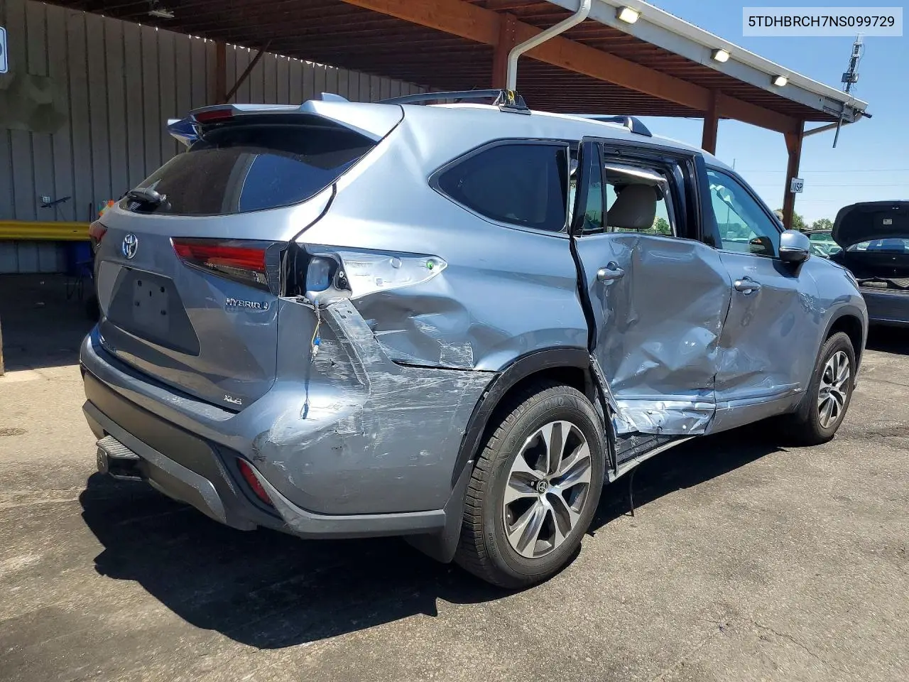 2022 Toyota Highlander Hybrid Xle VIN: 5TDHBRCH7NS099729 Lot: 61004646