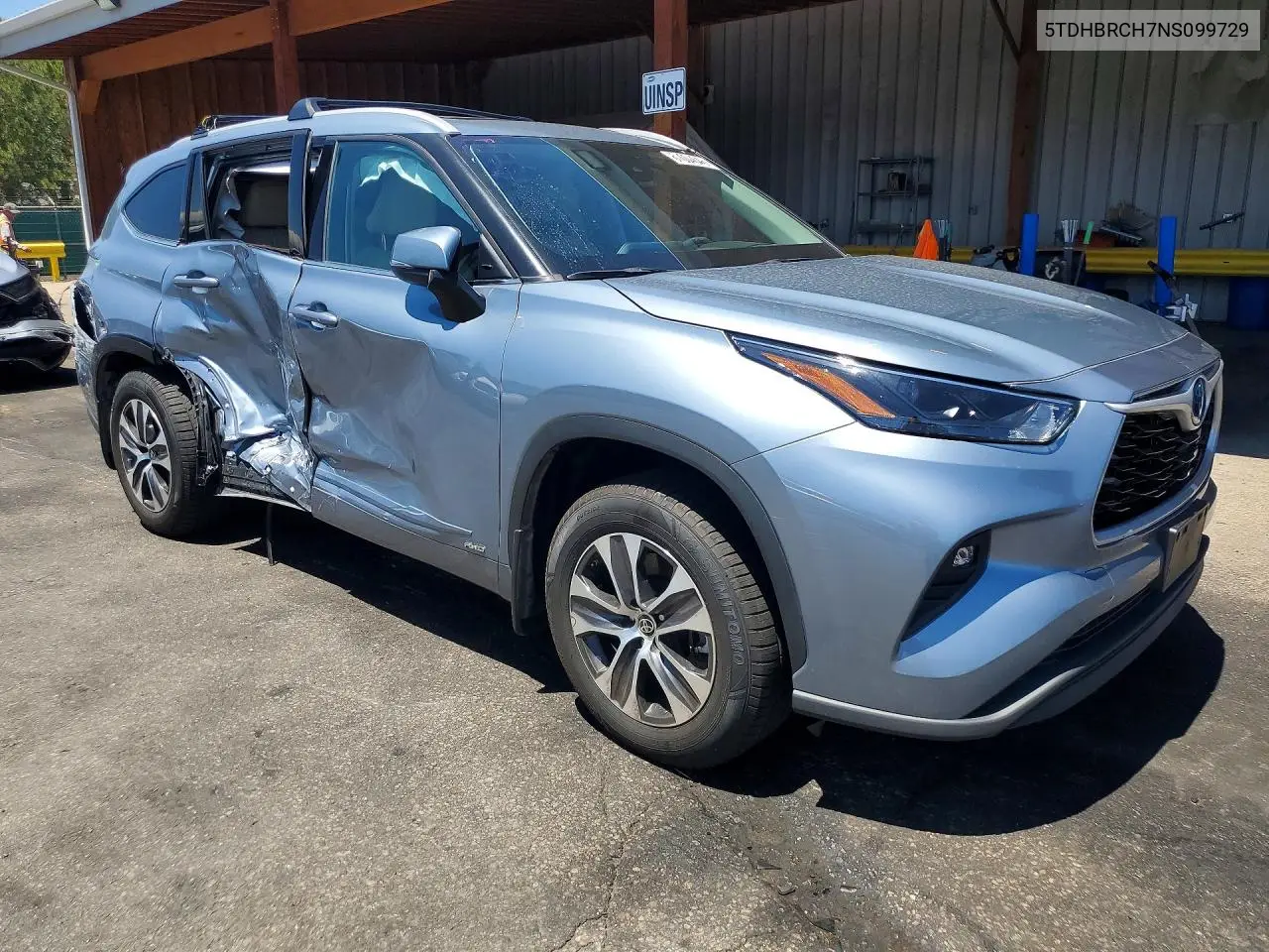 2022 Toyota Highlander Hybrid Xle VIN: 5TDHBRCH7NS099729 Lot: 61004646