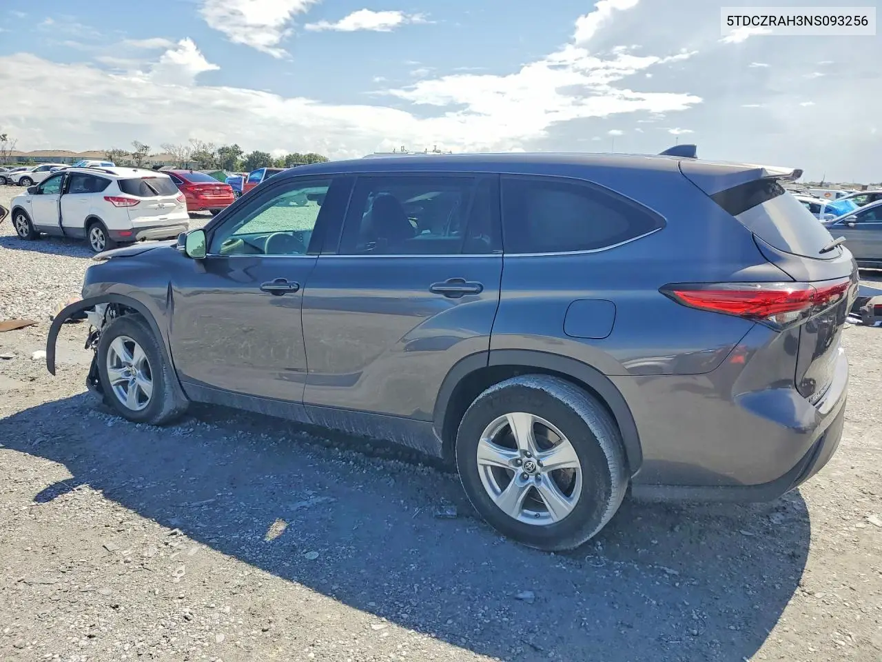 2022 Toyota Highlander L VIN: 5TDCZRAH3NS093256 Lot: 61564776