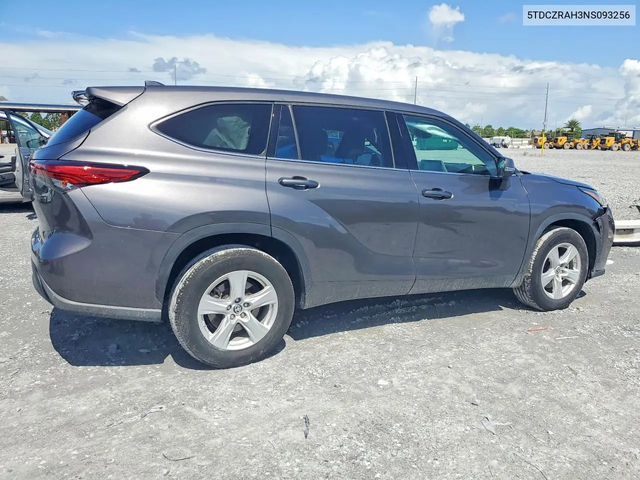 2022 Toyota Highlander L VIN: 5TDCZRAH3NS093256 Lot: 61564776