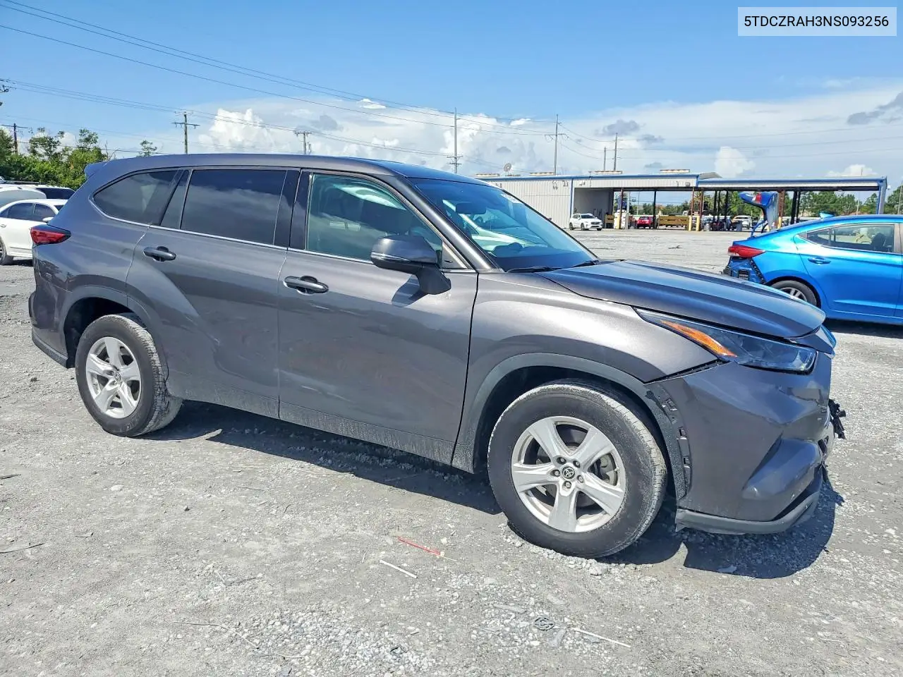 2022 Toyota Highlander L VIN: 5TDCZRAH3NS093256 Lot: 61564776