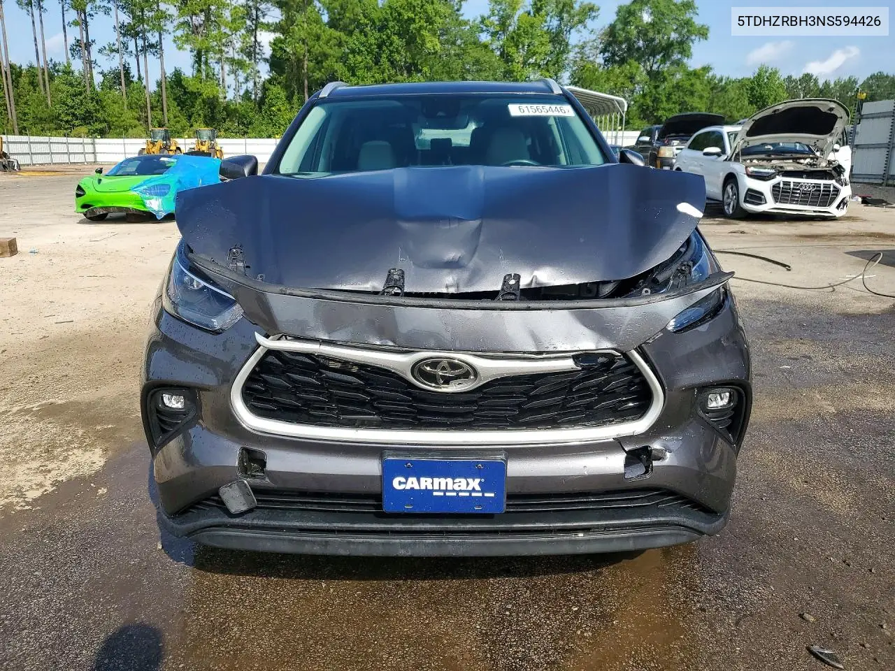 2022 Toyota Highlander Xle VIN: 5TDHZRBH3NS594426 Lot: 61565446