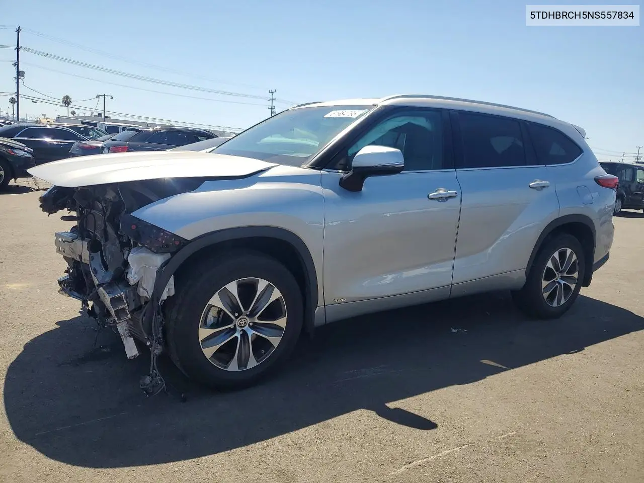 2022 Toyota Highlander Hybrid Xle VIN: 5TDHBRCH5NS557834 Lot: 61984796