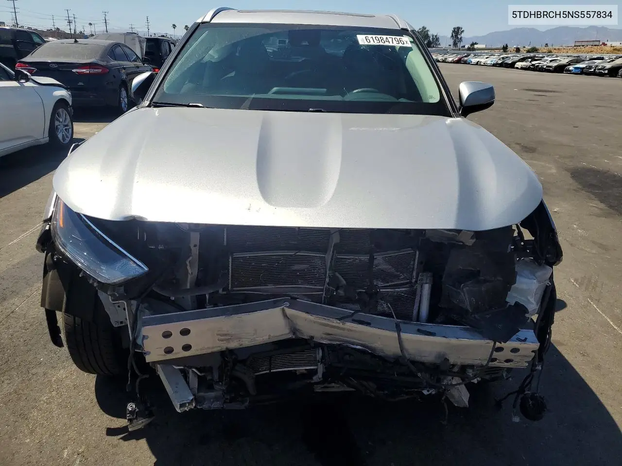 2022 Toyota Highlander Hybrid Xle VIN: 5TDHBRCH5NS557834 Lot: 61984796