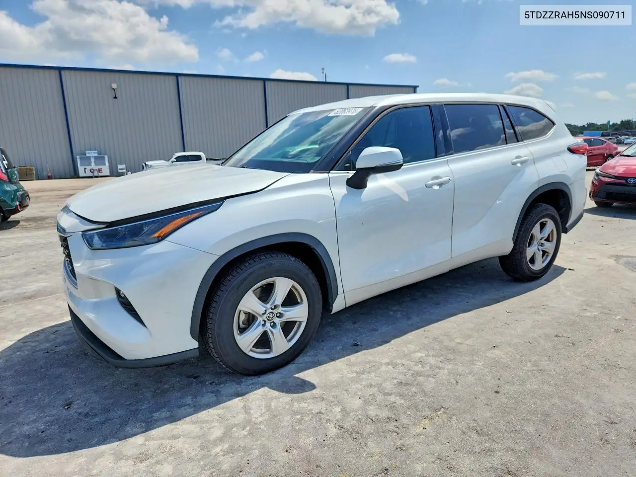 2022 Toyota Highlander Le VIN: 5TDZZRAH5NS090711 Lot: 62063976
