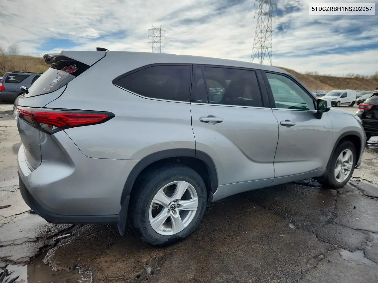 5TDCZRBH1NS202957 2022 Toyota Highlander L