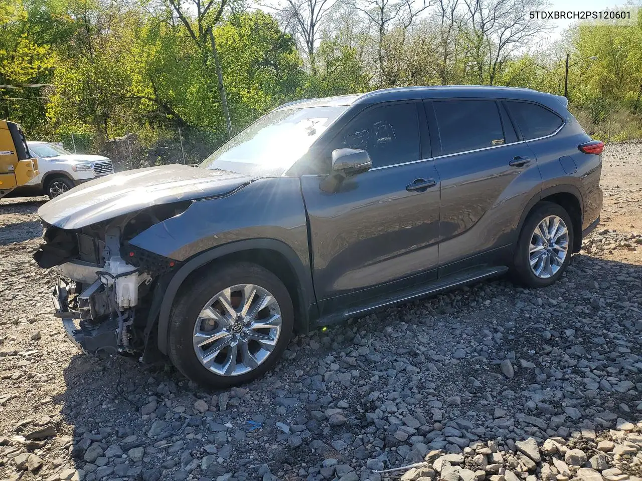 5TDXBRCH2PS120601 2023 Toyota Highlander Hybrid Limited