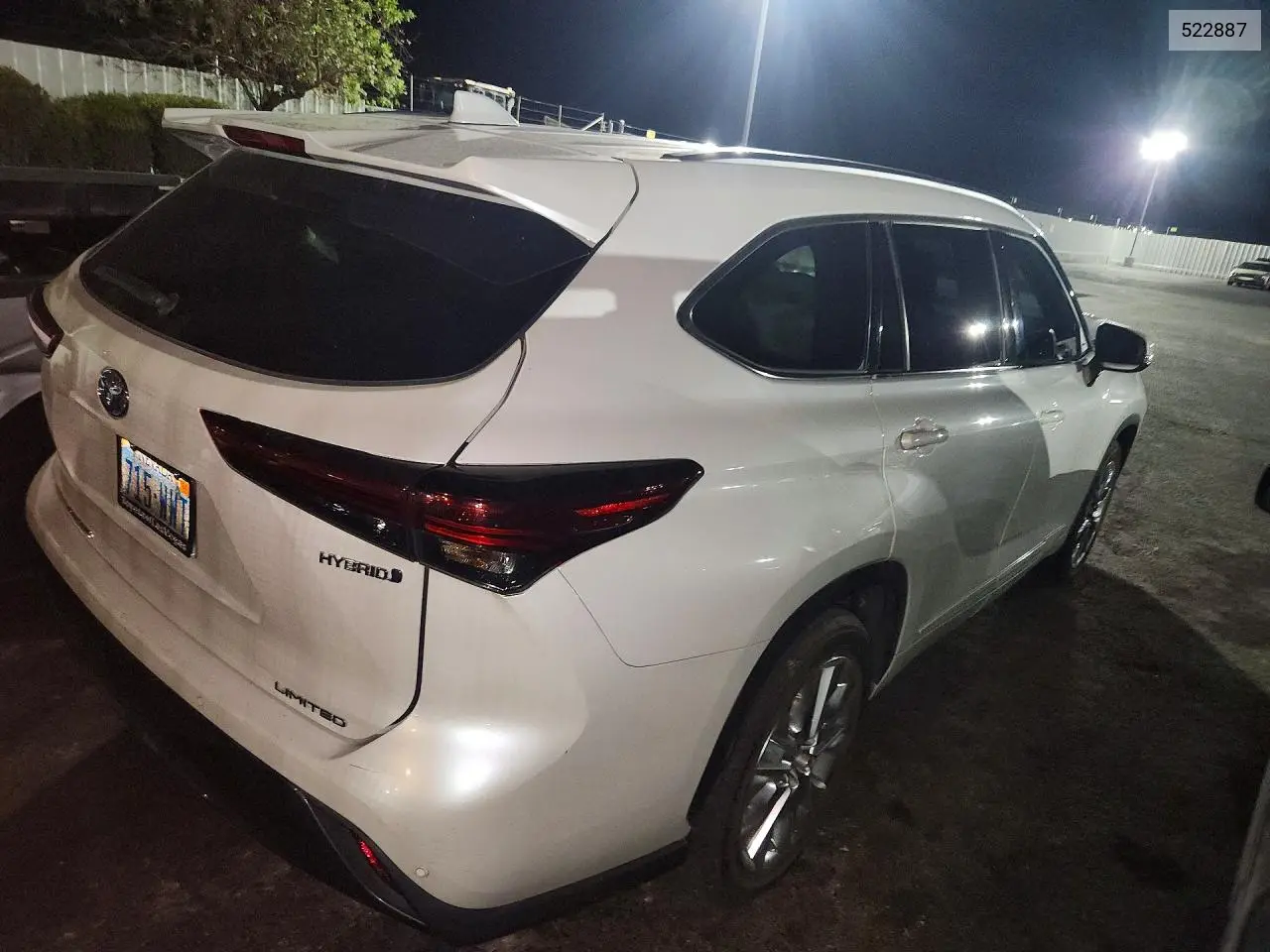2023 Toyota Highlander Limited VIN: 522887 Lot: 61642346