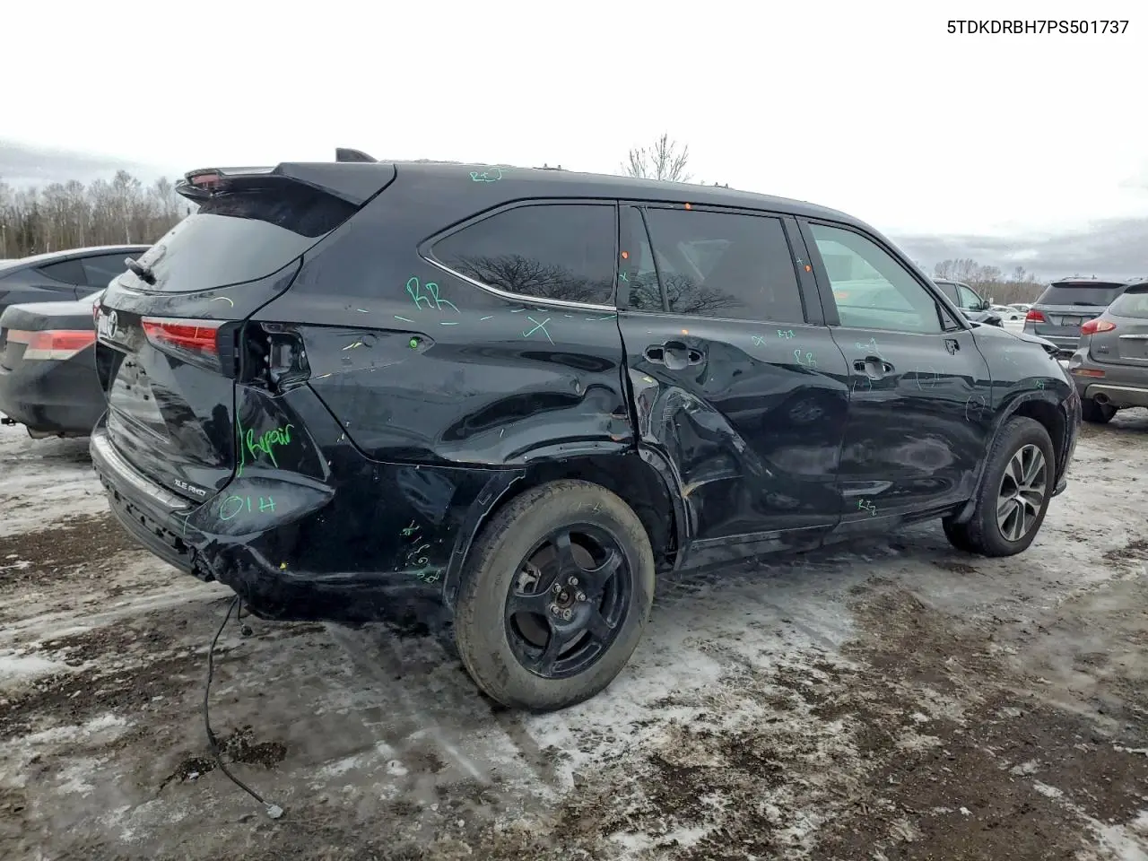 5TDKDRBH7PS501737 2023 Toyota Highlander L