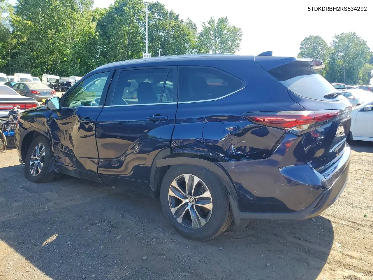 2024 Toyota Highlander Xle VIN: 5TDKDRBH2RS534292 Lot: 56070996