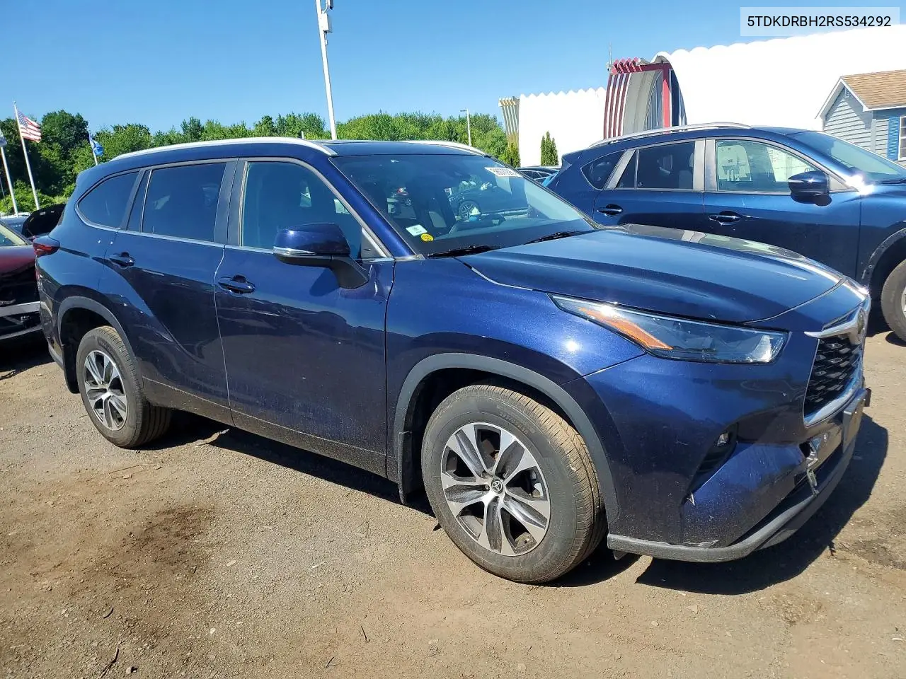 2024 Toyota Highlander Xle VIN: 5TDKDRBH2RS534292 Lot: 56070996
