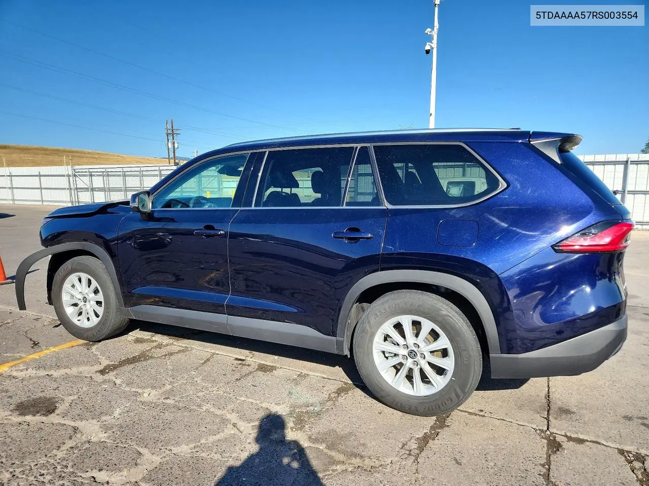 2024 Toyota Grand Highlander Xle VIN: 5TDAAAA57RS003554 Lot: 60657966