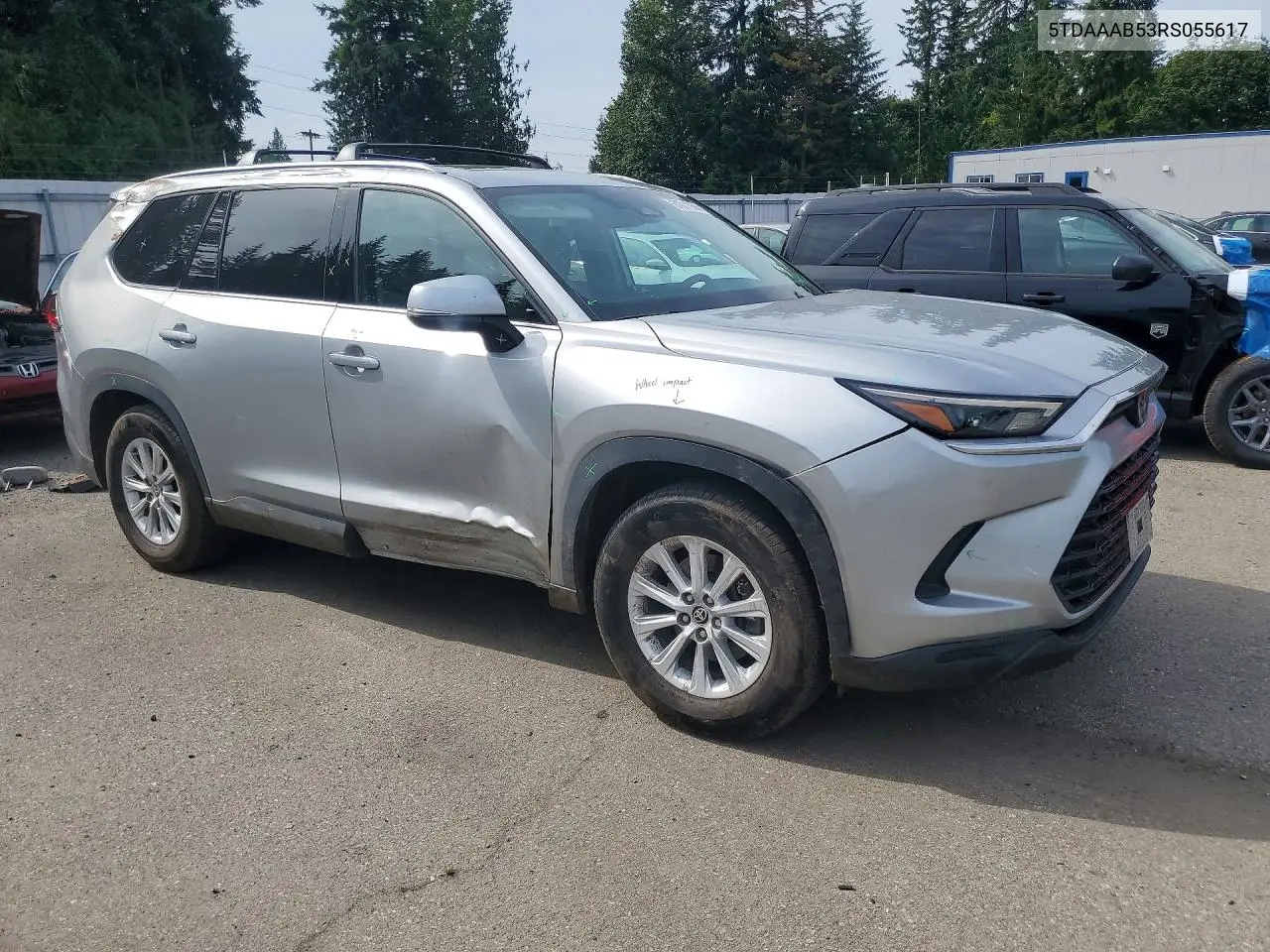 2024 Toyota Grand Highlander Xle VIN: 5TDAAAB53RS055617 Lot: 61911956