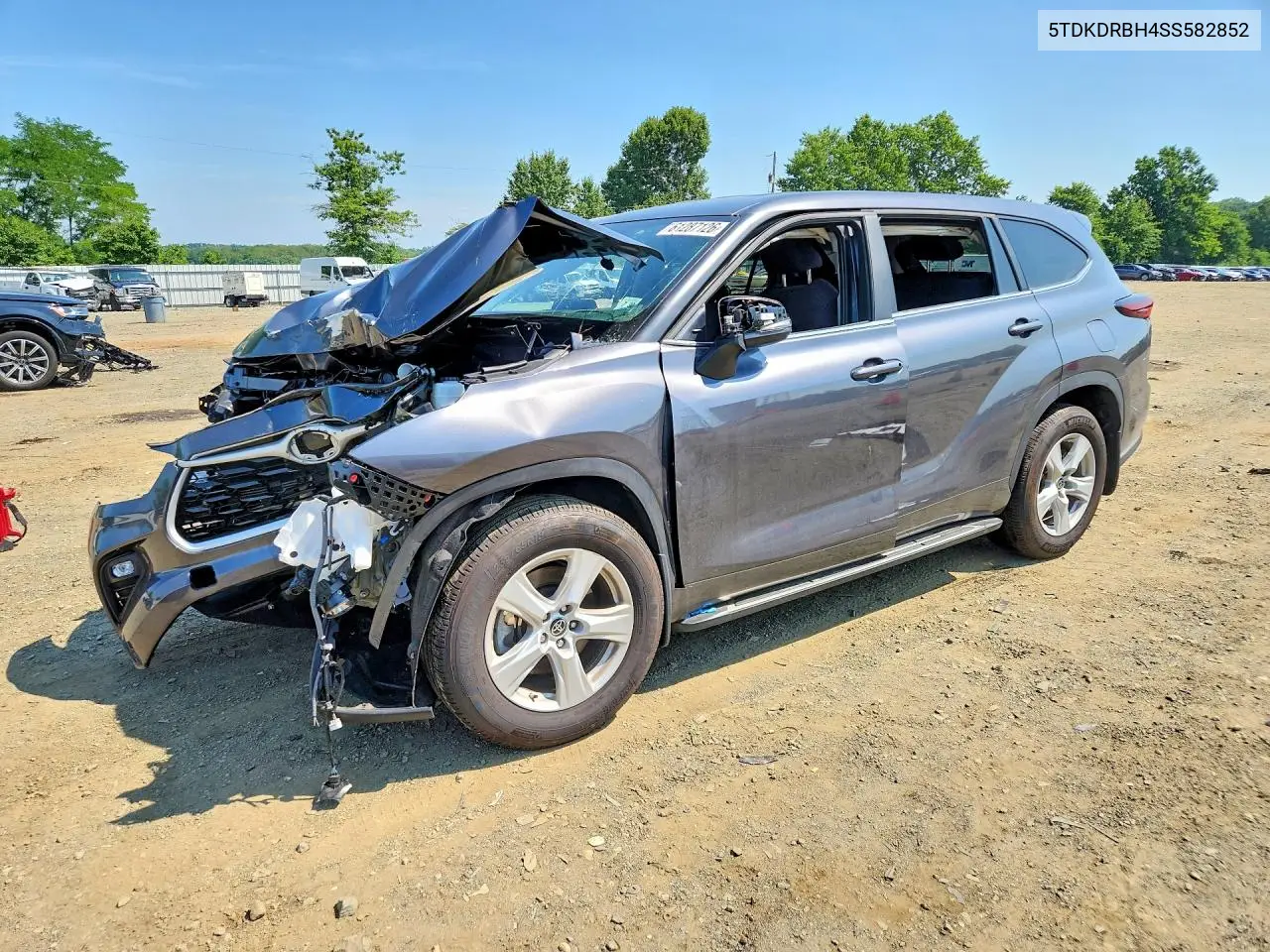 2025 Toyota Highlander Le VIN: 5TDKDRBH4SS582852 Lot: 61287126