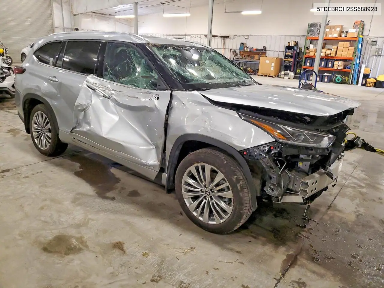 2025 Toyota Highlander Hybrid Platinum VIN: 5TDEBRCH2SS688928 Lot: 61603956