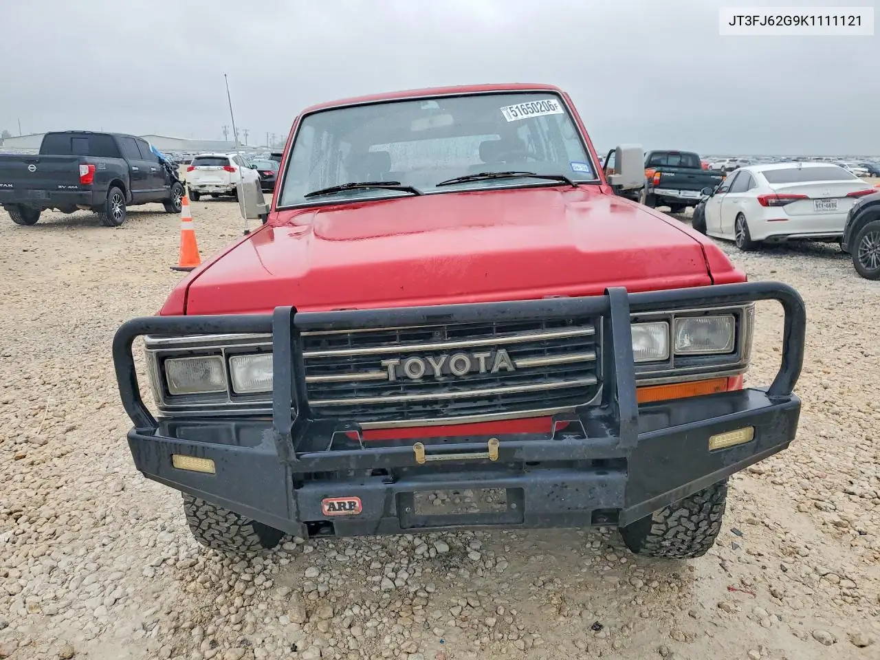 1989 Toyota Land Cruiser Fj62 Gx VIN: JT3FJ62G9K1111121 Lot: 51650206
