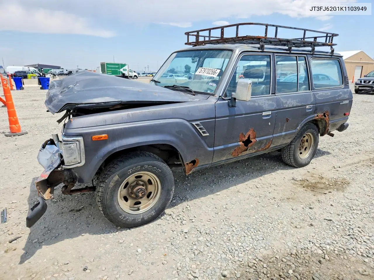 1989 Toyota Land Cruiser Fj62 Gx VIN: JT3FJ62G1K1103949 Lot: 57970266