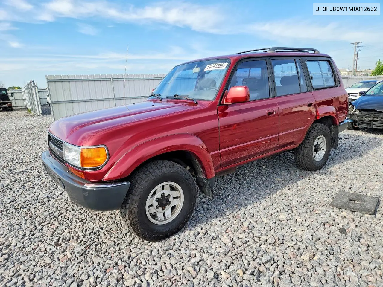 1991 Toyota Land Cruiser Fj80 VIN: JT3FJ80W1M0012632 Lot: 60761386