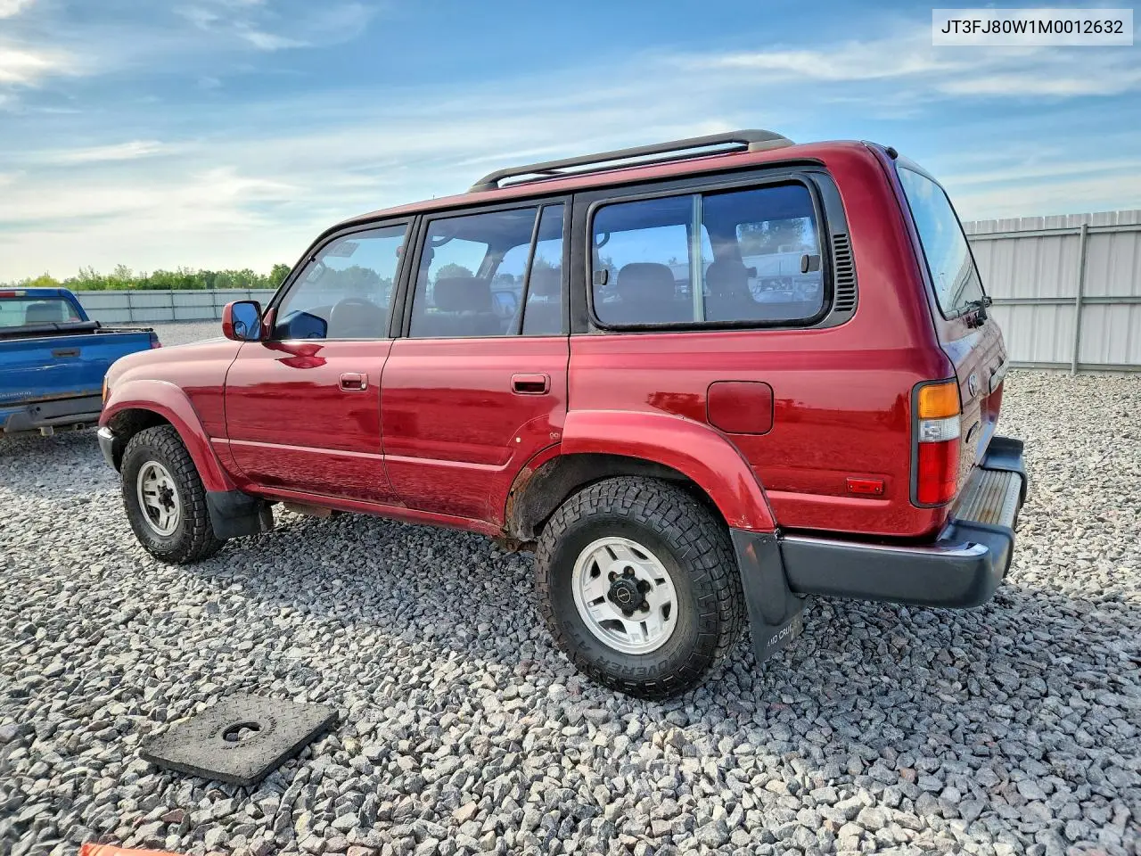 1991 Toyota Land Cruiser Fj80 VIN: JT3FJ80W1M0012632 Lot: 60761386