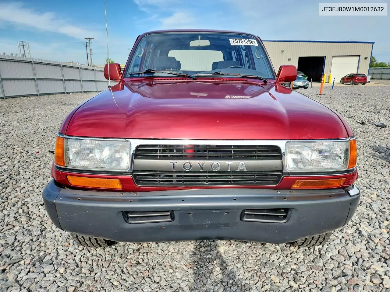 1991 Toyota Land Cruiser Fj80 VIN: JT3FJ80W1M0012632 Lot: 60761386