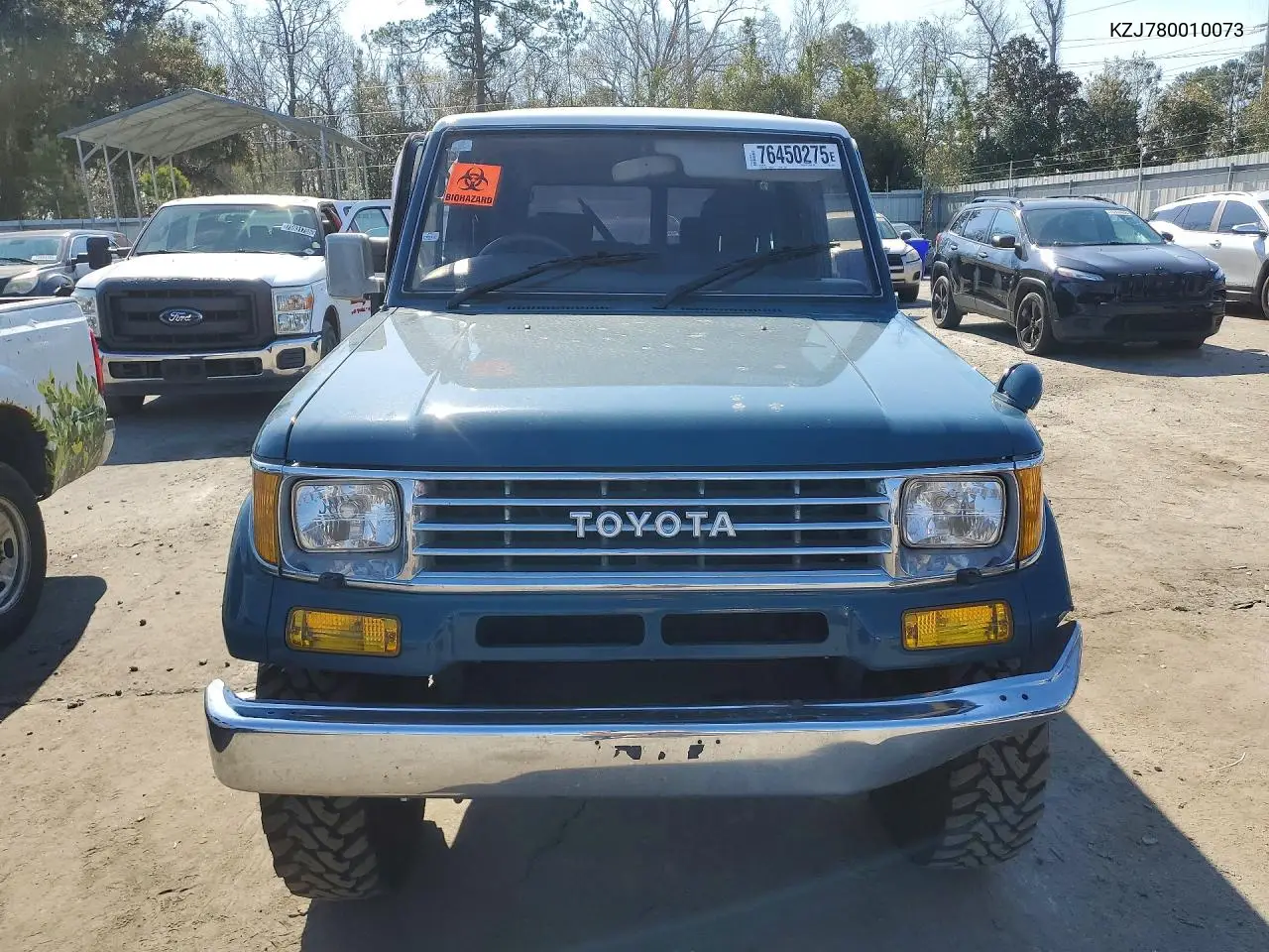 1993 Toyota Land Cruis VIN: KZJ780010073 Lot: 76450275
