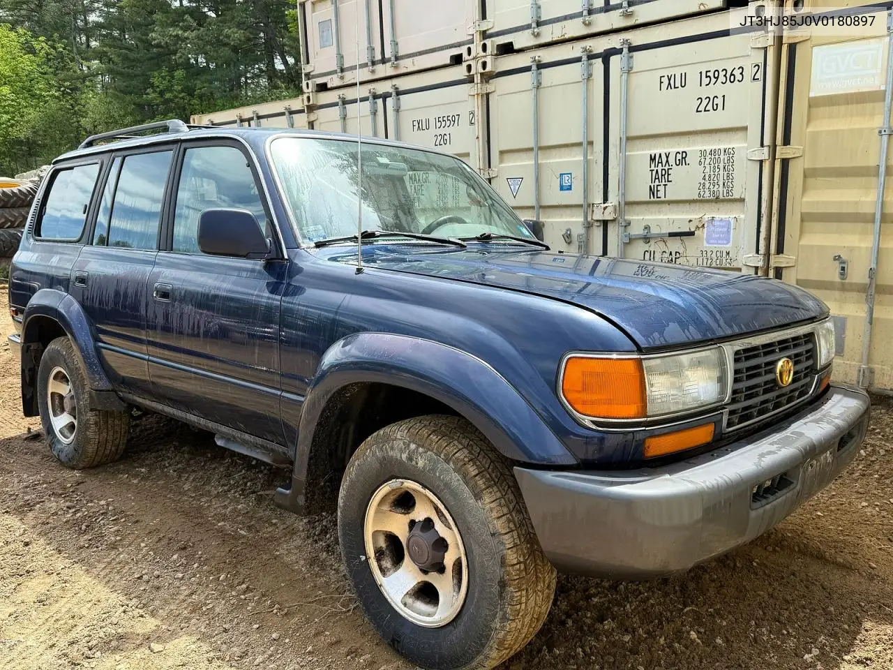 1997 Toyota Land Cruiser Hj85 VIN: JT3HJ85J0V0180897 Lot: 55885246