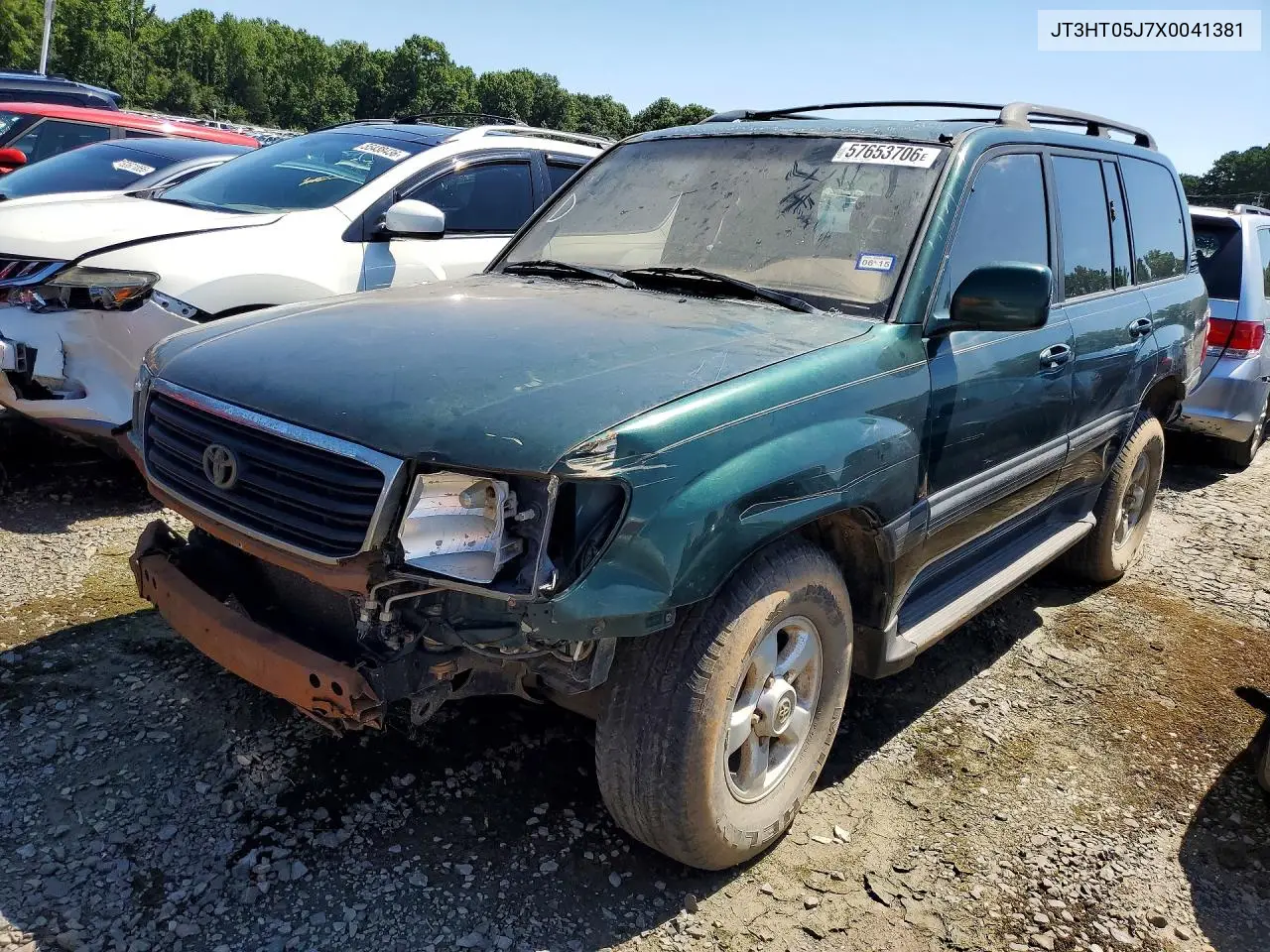 1999 Toyota Land Cruiser VIN: JT3HT05J7X0041381 Lot: 57653706