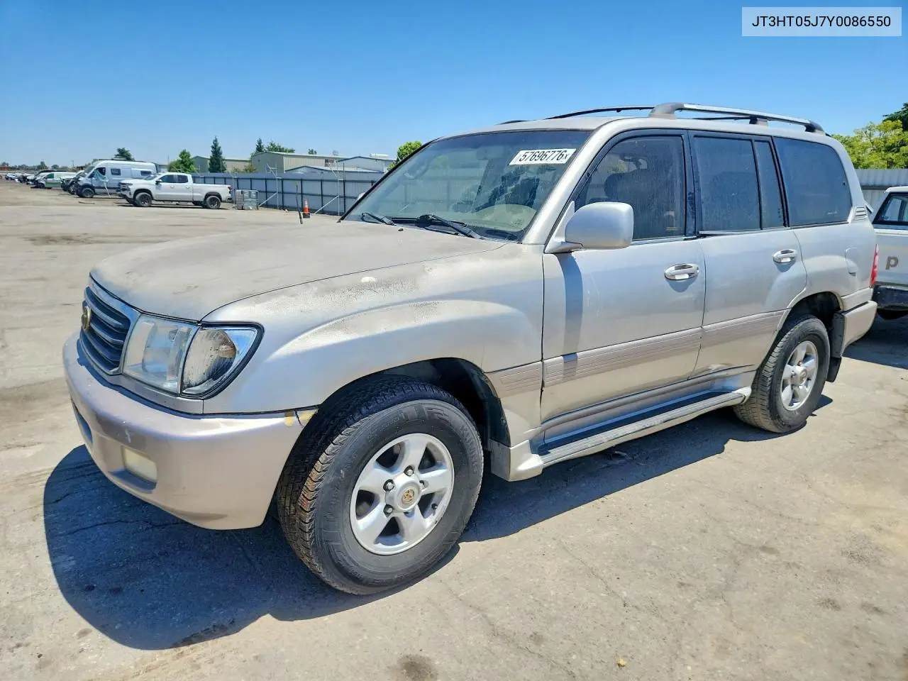 2000 Toyota Land Cruiser Base VIN: JT3HT05J7Y0086550 Lot: 57696776
