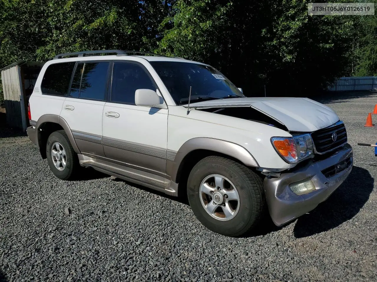 2000 Toyota Land Cruiser Base VIN: JT3HT05J6Y0126519 Lot: 58148846